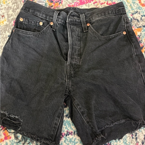 Levi's Pants - Levi's Women's Dark Gray Jean Shorts
